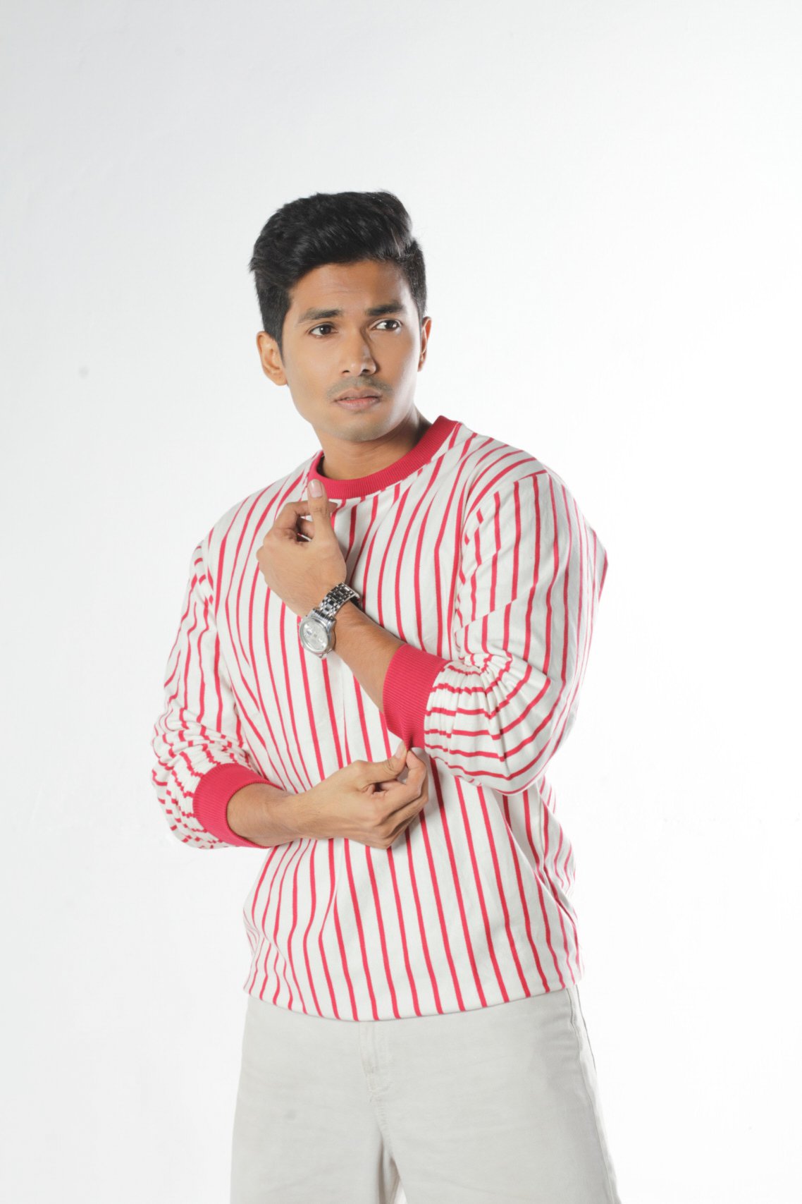 over hunt 04677 Crimson Lines Red -Sweatshirts - Image 2